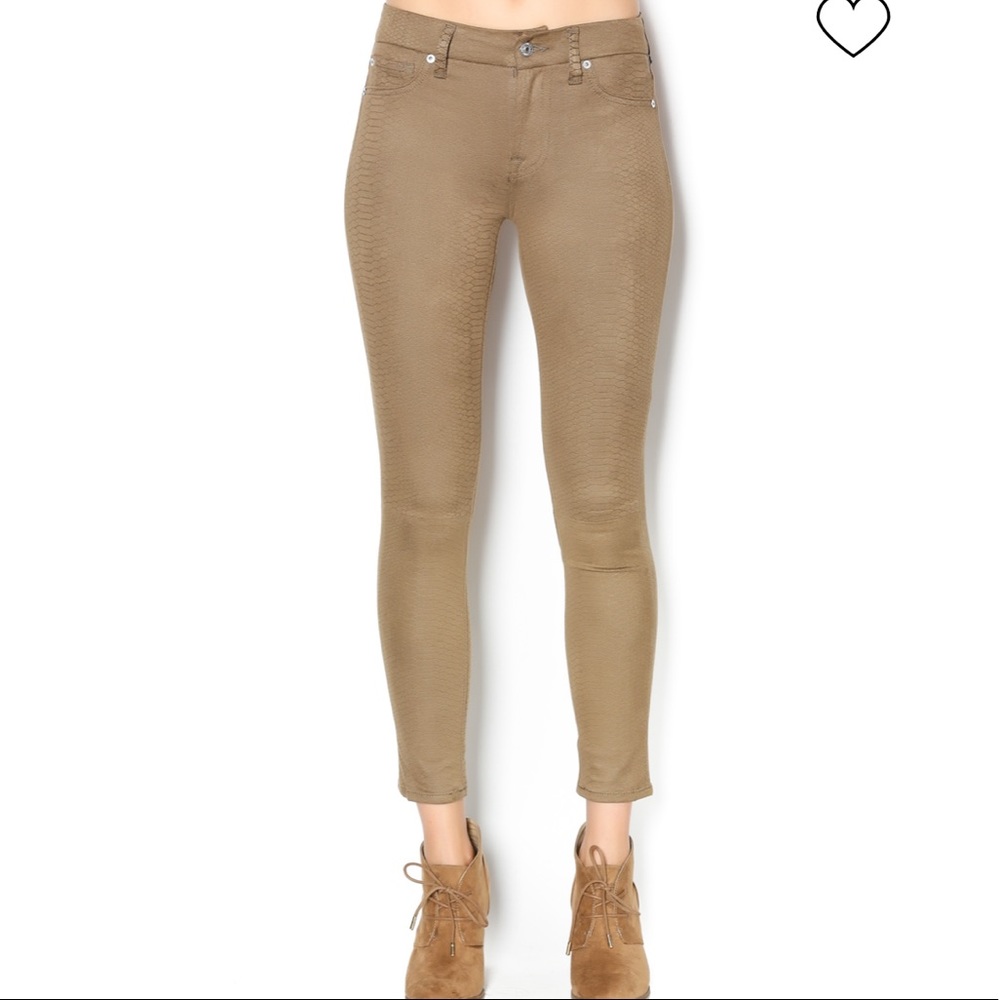7 For All Mankind High Waist Ankle Skinny Jeans